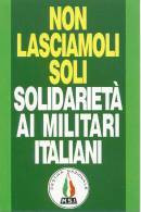 B 3754  -  MSI, Movimento Sociale Italiano, Guerra Golfo Persico. - Partis Politiques & élections