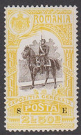1906. ROMANIA. EXPOZITIA GENERALA 2 L. 50 B Overprinted S E. Only 1200 Issued. Hinged... () - JF411476 - Dienstzegels