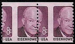 94785b - USA - STAMPS - SC # 1402a  MISSPERF PAIR - MNH   Eisenhower - Variedades, Errores & Curiosidades