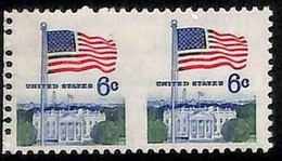 94786a - USA - STAMPS - SC # 1338De IMPERF Pair  - MNH   Flags WHITE HOUSE - Variétés, Erreurs & Curiosités