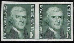 94788a - USA - STAMPS - SC # 1299b  IMPERF PAIR - MNH   Thomas Jefferson - Errors, Freaks & Oddities (EFOs)
