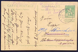 Belgique Carte Entier Belge Pellens Utilisé En Feldpost GARDE INF.DIV. 1915 Vers L'Allemagne Pas Courant ! - Esercito Belga