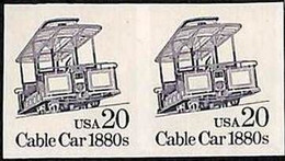 94797b - USA - STAMPS - SC # 2263a   IMPERF PAIR - MNH  Cable Car TRANSPORT - Abarten & Kuriositäten