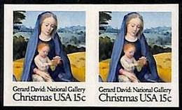 94808b -  USA - STAMPS - SC #  17699 IMPERF PAIR - MNH Christmas MADONNA - Variedades, Errores & Curiosidades