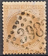 FRANCE 1867 - Canceled - YT 28A - 10c - 1863-1870 Napoléon III. Laure