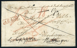 ARAD 1840 Ex Offo Levél Aradról A Württembergi Hechingenbe, Visszaküldve. Ritka és Szép Darab! / Ex Offo Cover From Arad - ...-1867 Vorphilatelie