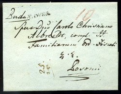 BUDA 1818. Szép Portós Levél, "F.OFEN" Pozsonyba Küldve  /  Nice Unpaid Letter To Pozsony - ...-1867 Vorphilatelie