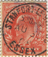 GB - KEVII - 1908 (Aug 30) - " STANFORD-LE-HOPE / ESSEX  " CDS On SG219 - Oblitérés