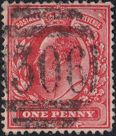 GB - KEVII - Barred Numeral 306 Of "FROME" (Somerset) On SG 219 1d Scarlet - Used Stamps