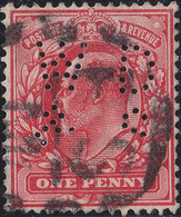 GB - KEVII - Perfin " W D / & S " On SG 219 Used London Foreign Section - Oblitérés