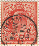 GB - KEVII - 1908 (Oct 15) - " FOULSHAM " (Norfolk) Thimble CDS On SG219 - (I) - Used Stamps