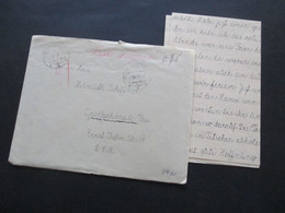 CSSR 1953 Bartaxe / Taxe Percue Stempel Varnsdorf - Großschönau In Sachsen Brief Mit Inhalt - Cartas & Documentos