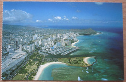 UNITED STATES USA WAIKIKI BEACH HAWAI ISLAND POLYNESIAN PARADISE POSTCARD PICTURE CARTOLINA ANSICHTSKARTE PHOTO CARD - Oahu