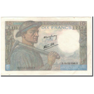 France, 10 Francs, 10 F 1941-1949 ''Mineur'', 1946-12-19, SUP, Fayette:8.16 - 10 F 1941-1949 ''Mineur''