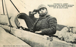 Chauvigny * Aviation * L'aviateur G. LANDRY Renommé Pour Ses Acrobaties Aériennes * Avion * Recordman Vol Tempête - Chauvigny