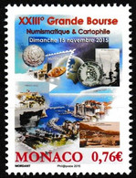 T.-P. Gommé Neuf** - 23e Grande Bourse 2015 Timbres Cartes Postales Pièces De Monnaie - N° 2997 (Yvert) - Monaco 2015 - Nuevos