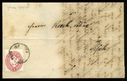 GLINA 1864. Régi Levél 5 Kr-ral Siszekbe Küldve - ...-1867 Prephilately