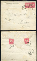GURAHONC 1886. Ajánlott Levél 4*5Kr Németországba Küldve - Covers & Documents