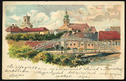 GYŐR  1899.  Régi Litho Képeslap - Hungría