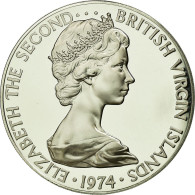 Monnaie, BRITISH VIRGIN ISLANDS, Elizabeth II, Dollar, 1974, Franklin Mint - Islas Vírgenes Británicas
