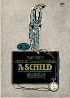 Jugendstil Grenchen Schweiz Fabrique D Ebauches Et De Finissages A. Schild Sign. Dahl, Karl I-II (keine AK) Art Nouveau - Non Classés