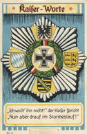 Mechanik-Karte Kaiser Worte 1915 Dreh-Karte I-II - Autres & Non Classés