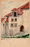 Handgemalt Erlach (3235) Schweiz Künstlerkarte 1903 I-II Peint à La Main - Otros & Sin Clasificación