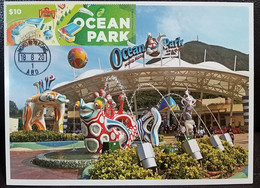 Ocean Park Theme Park Tourist Spot Hong Kong 2020 Maximum Card MC Location Postmark F - Maximum Cards