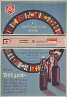 Bier Bötzow Brauerei Berlin Seltene Olympia 1936 Drehtafel II (Stauchung) Bière - Werbepostkarten