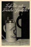 Bier München (8000) Spaten Bier Krug I-II Bière - Werbepostkarten