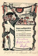 Landwirtschaft - Gruss V. BAUERNFEST Zu Bullenberg-Zinshausen V. Chemigraphen-Verein BERLIN 1903 - Künstlerkarte Sign. G - Esposizioni