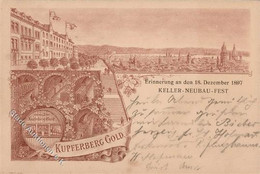 Wein Mainz Kupferberg Gold Keller Neubau Fest 1899 I-II Vigne - Esposizioni