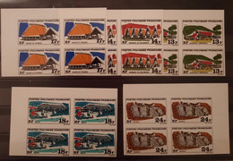 Polynésie Française/French Polynesia 1969 N°72/76 Nd Bloc De 4 CdF **TB - Non Dentelés, épreuves & Variétés