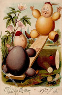 Ostern Eier Personifiziert 1907 I-II Paques - Pascua