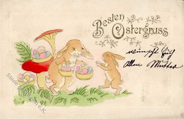 Ostern Hasen  Prägedruck 1904 I-II Paques - Pâques