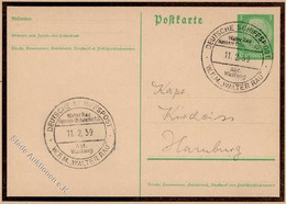 Walfang Stempel Deutsche Schiffspost W.E.M. Walter Rau Walter Rau Neusser Oelwerke AG 11.2.39 Abt. Walfang Ganzsache I-I - Otros & Sin Clasificación