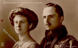 Adel Sachsen Coburg U. Gotha Das Herzogenpaar Carl Eduars Und Viktoria Adelheid Foto AK I-II - Königshäuser