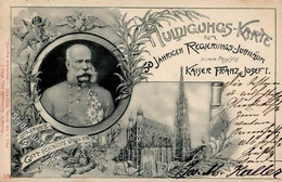 Kaiser Franz Josef I. 50 Jähriges Regierungs Jubiläum 1905 I-II - Case Reali