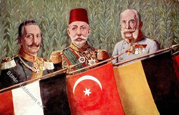 WK I Dreierbund Deutschland, Türkei Pascha, Österreich I-II - Weltkrieg 1914-18