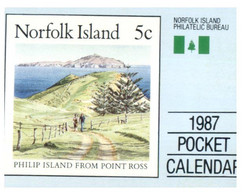 (BB 9) Norfolk Island - Pocket Calendars / Calendrier De Poche - 1987 & 1993 (2) - New Year