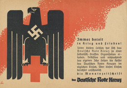 Propaganda WK II - DEUTSCHES ROTES KREUZ - Klapp-Propagandablatt Mit 2 Bestellkarten Für Die Zeitschrift -das Deutsche R - Guerra 1939-45