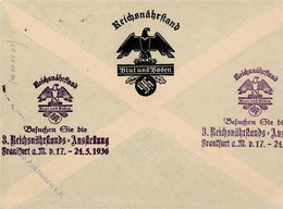 Propaganda WK II - Propaganda-Brief Darmstadt 1936 REICHSNÄHRSTAND BLUT Und BODEN Mit Rücks. S-o Zur 3.Reichsnährstands- - Oorlog 1939-45