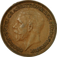 Monnaie, Grande-Bretagne, George V, Farthing, 1928, TTB, Bronze, KM:825 - B. 1 Farthing