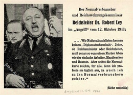 LEY,Dr. Robert WK II - ANTI-NS-Propagandakarte 1943/44 I - Weltkrieg 1939-45