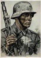 Willrich P1 R9 Nr. 3 WK II Ein Kradschütze I-II - Guerre 1939-45