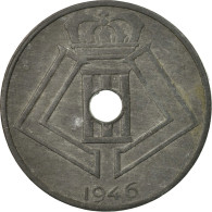 Monnaie, Belgique, 25 Centimes, 1946, TTB, Zinc, KM:132 - 10 Cent & 25 Cent