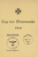 WHW WK II - TAG Der WEHRMACHT 1940  - Leeres ROMMEL-GEDENKBLATT I-II - Weltkrieg 1939-45