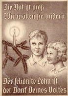 WHW WK II - Weinachtskarte AMT Für VOLKSWOHLFAHRT Gau Hamburg I-II - Weltkrieg 1939-45