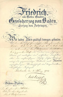 Verleihungsurkunde Für Karl Gutzmann Ritterkreuz Zweiter Klasse Des Ordens Vom Zähringer Löwen Mit Original Unterschrift - Weltkrieg 1939-45