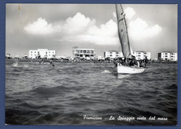 °°° Cartolina - Fiumicino La Spiaggia Vista Dal Mare Viaggiata °°° - Fiumicino